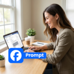 Facebook Social Media Post marketing concept with clean workspace